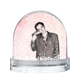 Снежный шар с принтом Тарантино в Санкт-Петербурге, Пластик | Изображение внутри шара печатается на глянцевой фотобумаге с двух сторон | quentin | tarantino | квентин | тарантино