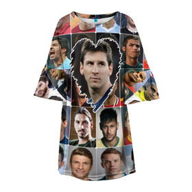 Детское платье 3D с принтом Лионель Месси - лучший в Санкт-Петербурге, 100% полиэстер | прямой силуэт, чуть расширенный к низу. Круглая горловина, на рукавах — воланы | lionel messi | аргентина | барса | барселона | золотой мяч | лионель месси | лучшие футболисты | любимый игрок | мой любимец | самый крутой | сердце | футбол | я люблю