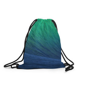 Рюкзак-мешок 3D с принтом Морская волна в Санкт-Петербурге, 100% полиэстер | плотность ткани — 200 г/м2, размер — 35 х 45 см; лямки — толстые шнурки, застежка на шнуровке, без карманов и подкладки | вода | волна | море | океан | природа