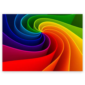 Поздравительная открытка с принтом Радуга цвета в Санкт-Петербурге, 100% бумага | плотность бумаги 280 г/м2, матовая, на обратной стороне линовка и место для марки
 | гамма | зеленый | красный | радуга | синий | цвет