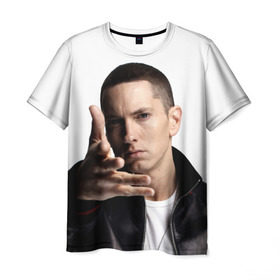 Мужская футболка 3D с принтом Eminem в Санкт-Петербурге, 100% полиэфир | прямой крой, круглый вырез горловины, длина до линии бедер | eminem | music | rap | usa | музыка | рэп | сша | эминем
