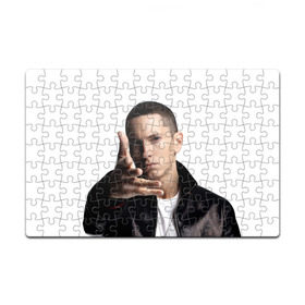 Пазл магнитный 126 элементов с принтом Eminem в Санкт-Петербурге, полимерный материал с магнитным слоем | 126 деталей, размер изделия —  180*270 мм | eminem | music | rap | usa | музыка | рэп | сша | эминем