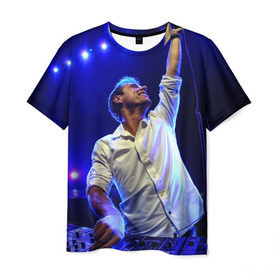 Мужская футболка 3D с принтом Armin Van Buuren в Санкт-Петербурге, 100% полиэфир | прямой крой, круглый вырез горловины, длина до линии бедер | armin van buuren | avb | dj | армин ван бюрен