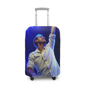 Чехол для чемодана 3D с принтом Armin Van Buuren в Санкт-Петербурге, 86% полиэфир, 14% спандекс | двустороннее нанесение принта, прорези для ручек и колес | armin van buuren | avb | dj | армин ван бюрен