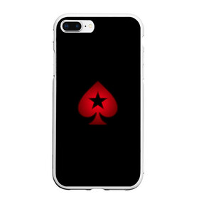 Чехол для iPhone 7Plus/8 Plus матовый с принтом PokerStars в Санкт-Петербурге, Силикон | Область печати: задняя сторона чехла, без боковых панелей | Тематика изображения на принте: poker | pokerstars | sport