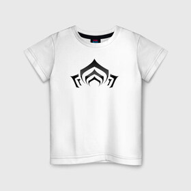 Детская футболка хлопок с принтом Warframe Эмблема в Санкт-Петербурге, 100% хлопок | круглый вырез горловины, полуприлегающий силуэт, длина до линии бедер | warframe | цветок | эмблема