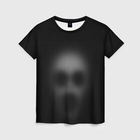 Женская футболка 3D с принтом Призрак в Санкт-Петербурге, 100% полиэфир ( синтетическое хлопкоподобное полотно) | прямой крой, круглый вырез горловины, длина до линии бедер | привидение | призрак | хелоуин