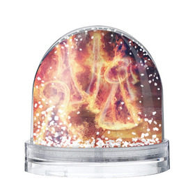 Снежный шар с принтом Фигуры из пламени в Санкт-Петербурге, Пластик | Изображение внутри шара печатается на глянцевой фотобумаге с двух сторон | пламя