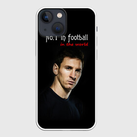 Чехол для iPhone 13 mini с принтом No.1 in football in the world в Санкт-Петербурге,  |  | barselona | messi | барселона | лучший | месси | футбол