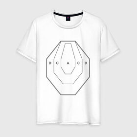 Мужская футболка хлопок с принтом Мишень IPSC в Санкт-Петербурге, 100% хлопок | прямой крой, круглый вырез горловины, длина до линии бедер, слегка спущенное плечо. | мищшень | оружие | стрельба