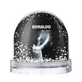 Снежный шар с принтом RONALDO the best в Санкт-Петербурге, Пластик | Изображение внутри шара печатается на глянцевой фотобумаге с двух сторон | real madrid | ronaldo | реал | роналдо | футбол