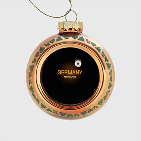 Стеклянный ёлочный шар с принтом Сборная Германии 2016 в Санкт-Петербурге, Стекло | Диаметр: 80 мм | germany