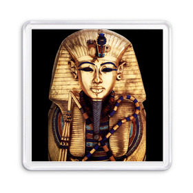Магнит 55*55 с принтом Хатшепсут в Санкт-Петербурге, Пластик | Размер: 65*65 мм; Размер печати: 55*55 мм | египет | женщина | золото | маска | фараон египта | хатшепсут