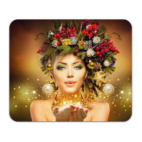 Коврик прямоугольный с принтом Чудо девушка в Санкт-Петербурге, натуральный каучук | размер 230 х 185 мм; запечатка лицевой стороны | волшебница | волшебство | звезды | новый год | подарки | празник | фея | чудо девушка