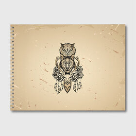 Альбом для рисования с принтом Животные в Санкт-Петербурге, 100% бумага
 | матовая бумага, плотность 200 мг. | сова