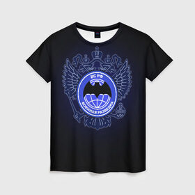 Женская футболка 3D с принтом Военная разведка в Санкт-Петербурге, 100% полиэфир ( синтетическое хлопкоподобное полотно) | прямой крой, круглый вырез горловины, длина до линии бедер | армия | герб | россия