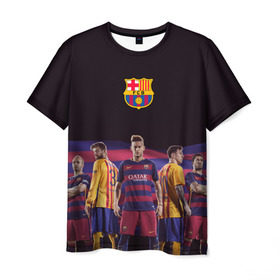 Мужская футболка 3D с принтом ФК Барселона в Санкт-Петербурге, 100% полиэфир | прямой крой, круглый вырез горловины, длина до линии бедер | Тематика изображения на принте: евро 2016
barca barcelona | иньеста | месси | неймар | пике | суарез