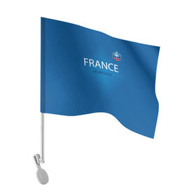 Флаг для автомобиля с принтом Сборная Франции 2016 в Санкт-Петербурге, 100% полиэстер | Размер: 30*21 см | euro2016 | france | футбол
