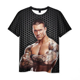 Мужская футболка 3D с принтом Randy Orton в Санкт-Петербурге, 100% полиэфир | прямой крой, круглый вырез горловины, длина до линии бедер | randy orton | wwe | рестлинг | чемпион мира