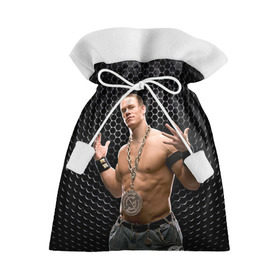 Подарочный 3D мешок с принтом John Cena в Санкт-Петербурге, 100% полиэстер | Размер: 29*39 см | Тематика изображения на принте: john cena | wwe чемпион | джон сина