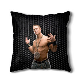 Подушка 3D с принтом John Cena в Санкт-Петербурге, наволочка – 100% полиэстер, наполнитель – холлофайбер (легкий наполнитель, не вызывает аллергию). | состоит из подушки и наволочки. Наволочка на молнии, легко снимается для стирки | john cena | wwe чемпион | джон сина