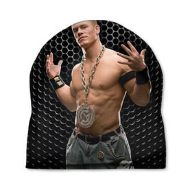 Шапка 3D с принтом John Cena в Санкт-Петербурге, 100% полиэстер | универсальный размер, печать по всей поверхности изделия | john cena | wwe чемпион | джон сина