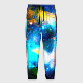 Мужские брюки 3D с принтом Космос в Санкт-Петербурге, 100% полиэстер | манжеты по низу, эластичный пояс регулируется шнурком, по бокам два кармана без застежек, внутренняя часть кармана из мелкой сетки | вселенная | галактика | звезды | космос