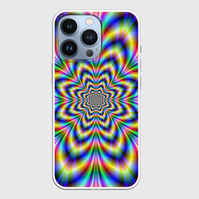 Чехол для iPhone 13 Pro с принтом Красочная иллюзия в Санкт-Петербурге,  |  | Тематика изображения на принте: гипноз | движение | красочный фон | обман зрения | оптическая иллюзия | погружение | текстура | фокус