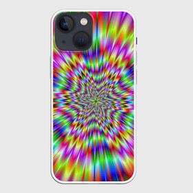 Чехол для iPhone 13 mini с принтом Спектральная иллюзия в Санкт-Петербурге,  |  | взрыв | гипноз | движение | краски | красочный фон | обман зрения | оптическая иллюзия | погружение | текстура | фокус | цветовой спектр