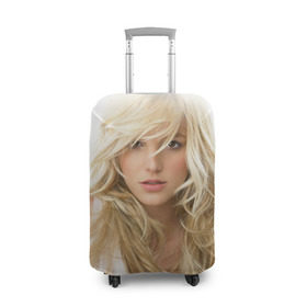Чехол для чемодана 3D с принтом Бритни Спирс в Санкт-Петербурге, 86% полиэфир, 14% спандекс | двустороннее нанесение принта, прорези для ручек и колес | britney spears | американская поп певица | бритни спирс