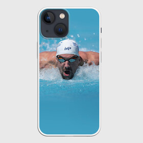 Чехол для iPhone 13 mini с принтом Michael Phelps в Санкт-Петербурге,  |  | 
