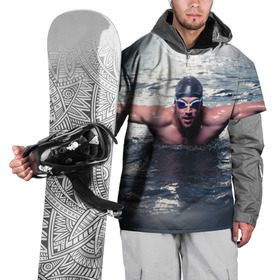Накидка на куртку 3D с принтом Пловец в Санкт-Петербурге, 100% полиэстер |  | Тематика изображения на принте: 