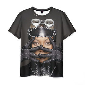 Мужская футболка 3D с принтом Наоми Кэмпбелл в Санкт-Петербурге, 100% полиэфир | прямой крой, круглый вырез горловины, длина до линии бедер | naomi campbell | актриса | британская | наоми кэмпбелл | певица афроямайское | происхождение | супермодель