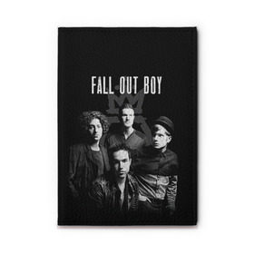 Обложка для автодокументов с принтом Группа Fall out boy в Санкт-Петербурге, натуральная кожа |  размер 19,9*13 см; внутри 4 больших “конверта” для документов и один маленький отдел — туда идеально встанут права | fall out boy