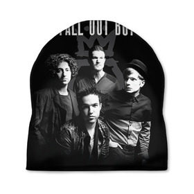 Шапка 3D с принтом Группа Fall out boy в Санкт-Петербурге, 100% полиэстер | универсальный размер, печать по всей поверхности изделия | fall out boy