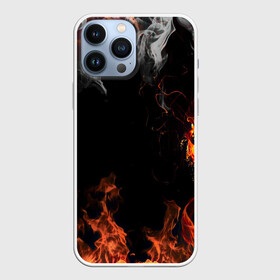 Чехол для iPhone 13 Pro Max с принтом Огонь в Санкт-Петербурге,  |  | Тематика изображения на принте: red | абстракция | арт | дым | новые | огонь | прикольные