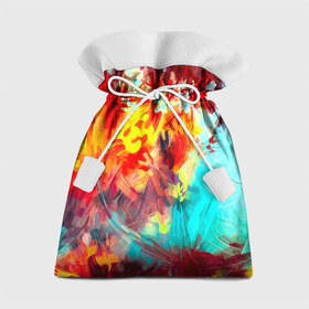 Подарочный 3D мешок с принтом Абстракция красок в Санкт-Петербурге, 100% полиэстер | Размер: 29*39 см | Тематика изображения на принте: rainbow | краска | прикольные | радуга | текстуры | штрихи
