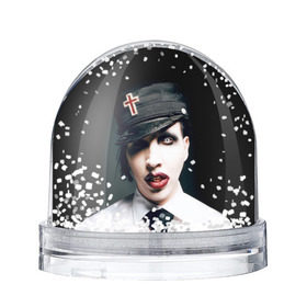 Снежный шар с принтом Мэрилин Мэнсон в Санкт-Петербурге, Пластик | Изображение внутри шара печатается на глянцевой фотобумаге с двух сторон | marilyn manson | мэрилин мэнсон