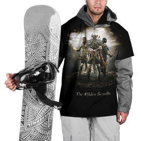 Накидка на куртку 3D с принтом The Elder Scrolls в Санкт-Петербурге, 100% полиэстер |  | Тематика изображения на принте: elder | scrolls | tes | древние | свитки