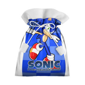 Подарочный 3D мешок с принтом Sonic The-Hedgehog в Санкт-Петербурге, 100% полиэстер | Размер: 29*39 см | Тематика изображения на принте: sega sonic