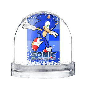 Снежный шар с принтом Sonic The-Hedgehog в Санкт-Петербурге, Пластик | Изображение внутри шара печатается на глянцевой фотобумаге с двух сторон | sega sonic