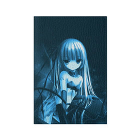 Обложка для паспорта матовая кожа с принтом Anime Girl в Санкт-Петербурге, натуральная матовая кожа | размер 19,3 х 13,7 см; прозрачные пластиковые крепления | Тематика изображения на принте: девушка