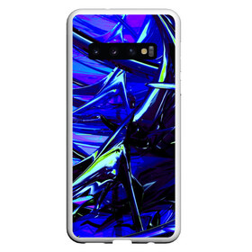 Чехол для Samsung Galaxy S10 с принтом Острые шипы в Санкт-Петербурге, Силикон | Область печати: задняя сторона чехла, без боковых панелей | колючки | металл | прикольные | синие | текстуры | шипы