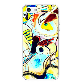Чехол для iPhone 5/5S матовый с принтом Ample в Санкт-Петербурге, Силикон | Область печати: задняя сторона чехла, без боковых панелей | new | живопись | кандинский | краска | прикольные | рисунок