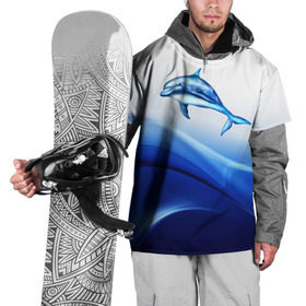 Накидка на куртку 3D с принтом Дельфин в Санкт-Петербурге, 100% полиэстер |  | дельфин | море | рыбка