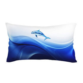Подушка 3D антистресс с принтом Дельфин в Санкт-Петербурге, наволочка — 100% полиэстер, наполнитель — вспененный полистирол | состоит из подушки и наволочки на молнии | дельфин | море | рыбка