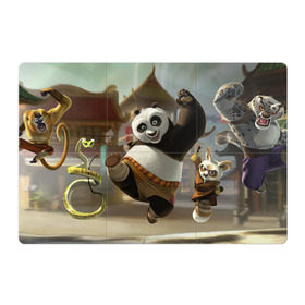 Магнитный плакат 3Х2 с принтом Кунг Фу панда в Санкт-Петербурге, Полимерный материал с магнитным слоем | 6 деталей размером 9*9 см | кунг фу панда | мультфильмы