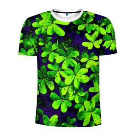 Мужская футболка 3D спортивная с принтом Цветы в Санкт-Петербурге, 100% полиэстер с улучшенными характеристиками | приталенный силуэт, круглая горловина, широкие плечи, сужается к линии бедра | Тематика изображения на принте: flower | весна | лето | природа | тюльпаны
