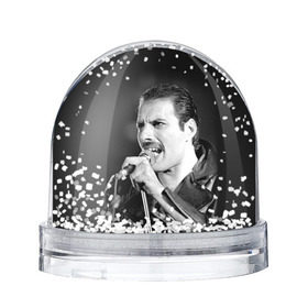 Снежный шар с принтом Фредди Меркьюри в Санкт-Петербурге, Пластик | Изображение внутри шара печатается на глянцевой фотобумаге с двух сторон | freddie mercury | queen. | автор песен | британский | вокалист | певец | рок группа | фредди меркьюри