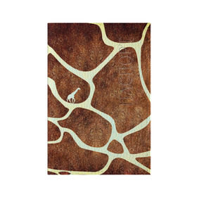Обложка для паспорта матовая кожа с принтом Жирафик в Санкт-Петербурге, натуральная матовая кожа | размер 19,3 х 13,7 см; прозрачные пластиковые крепления | Тематика изображения на принте: жираф | жирафик | текстуры